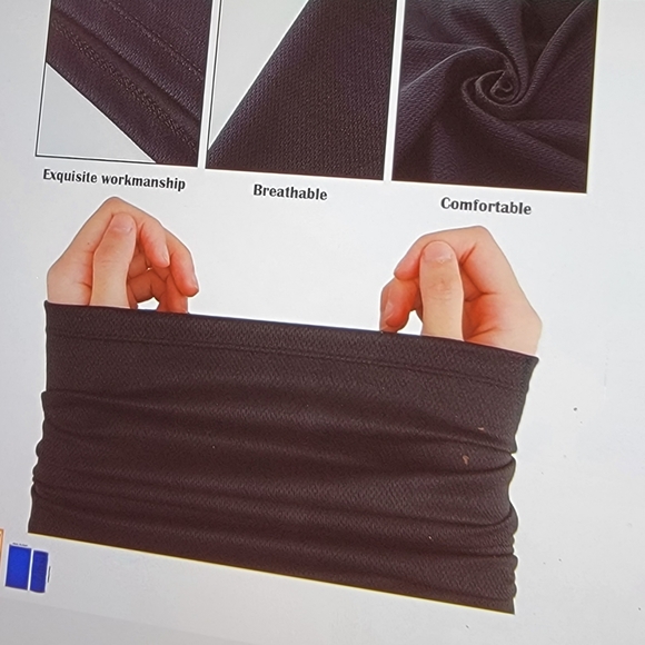 Brand New Black Neck Gator Face Covering - Picture 6 of 6